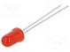 LED  5mm  red  460÷750mcd  60°  20mA  1.6÷2.5V  Front  convex