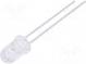 LED  5mm  yellow  1300÷2200mcd  45°  20mA  1.6÷2.4V  Front  convex
