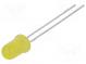LED  5mm  yellow  38÷43mcd  40°  20mA  1.6÷2.5V  Front  convex