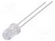 LED  5mm  blue  3800÷5500mcd  15°  20mA  2.8÷4V  Front  convex