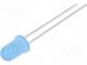 LED  5mm  blue  350÷600mcd  60°  20mA  2.6÷3.6V  Front  convex