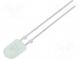 LED  oval  5.2x3.8mm  green  1700÷2900mcd  110/40°  Front  convex