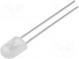 LED  oval  5.2x3.8mm  white cold  2200÷3800mcd  110/40°  2.6÷3.4V