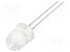 LED  8mm  white cold  4000÷5000mcd  15°  Front  convex
