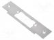 Frontal plate  short,left,right  W  25mm  L  120mm
