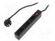 Plug socket strip  protective  Sockets  3  250VAC  7.5A  1.5m  IP20