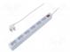 Plug socket strip  protective  Sockets  6  250VAC  15A  1.5m  IP20