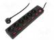Plug socket strip  protective  Sockets  6  250VAC  16A  1.5m  IP20