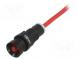 Indicator  LED  recessed  230VAC  Cutout  Ø11mm  IP40  300mm leads