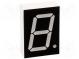 Display  LED  7-segment  25.4mm  green  8mcd  anode  Dim 34x24mm