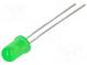 LED  5mm  green  8.7÷100mcd  50°  10mA  2.1÷2.6V  Front  convex