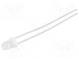 LED  3mm  red  140÷400mcd  45°  Front  convex  Pitch  2.54mm