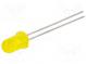 LED  5mm  yellow  140÷380mcd  50°  20mA  2.05÷2.5V  Front  convex