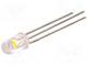 LED  5mm  bicolour  red/cold white  8000÷18000mcd  4500÷9300mcd