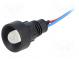 Indicator  LED  recessed  12VDC  12VAC  Cutout  Ø13mm  IP40  plastic