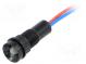 Indicator  LED  recessed  12VDC  12VAC  Cutout  Ø11mm  IP40  plastic