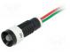 Indicator  LED  recessed  24VDC  24VAC  Cutout  Ø11mm  IP40  plastic