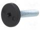 Foot of pin  rigid,with screwdriver slot  Base dia  25mm  M8
