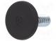 Foot of pin  rigid,with screwdriver slot  Base dia  30mm  M10