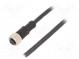Connection lead  M12  PIN  5  straight  5m  plug  60VAC  4A  -20÷80°C