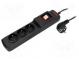 Plug socket strip  protective  Sockets  3  250VAC  10A