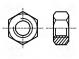 Nut  hexagonal  M3  0.5  A2 stainless steel  H  2.4mm  5.5mm