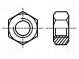 Nut  hexagonal  M6  1  acid resistant steel A4  H  5mm  10mm