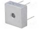 Single-phase bridge rectifier  Urmax 1000V  If 15A  Ifsm 300A