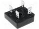 Single-phase bridge rectifier  Urmax 200V  If 15A  Ifsm 300A