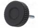 Knob  Ø  39.5mm  Ext.thread  M6  16mm  H  26.5mm  technopolymer PP