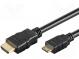 Cable  HDMI 1.4  HDMI plug,mini HDMI plug  5m  black