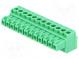 Pluggable terminal block  3.5mm  ways  12  straight  plug  female