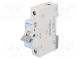 Circuit breaker  230/400VAC  Inom  20A  Poles  1  DIN  Charact  C
