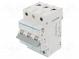 Circuit breaker  230/400VAC  Inom  6A  Poles  3  DIN  Charact  C  6kA