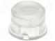 Button  round  transparent  Ø9.6mm  Mat  plastic