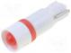 Indicator  LED  6VDC  Cutout  Ø5.6mm  Body  red  Cap  W2x4.6