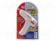Hot melt glue gun  Ø  7mm  Effic  6g/min  20W  max.165°C  230VAC