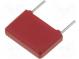 Capacitor  polyester  100nF  63VAC  100VDC  Pitch  7.5mm  ±20%