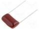 Capacitor  polyester  100nF  630VDC  Pitch  10mm  ±10%  12x7x12mm