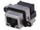 Socket  RJ45  with LED  UL94V-0  IP67  THT  for panel mounting