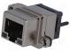 Socket  RJ45  UL94V-0  IP67  THT  for panel mounting  straight