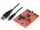 Dev.kit  TI MSP430  documentation,USB cable,prototype board