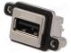 Socket  USB A  MUSB  for panel mounting,screw  THT  straight  IP67