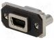 Socket  USB B mini  MUSB  on PCBs,for panel mounting,screw  THT