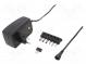 Power supply  switched-mode  universal  3VDC,  2.25A  plug