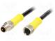 Cable  for sensors/automation  M8-M8  male  female  PIN  3  plug