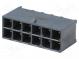 Socket  wire-board  male  Mega-Fit  5.7mm  PIN  12  UL94V-0  23A