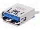 Socket  USB A  on PCBs  THT  PIN  9  straight  V  USB 3.0