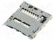 Connector  for cards  SD Micro  without card tray  SMT  PIN  8