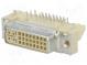 Connector  DVI-I  socket  MicroCross DVI  PIN  29  gold-plated
